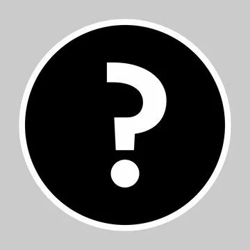 Question mark, FAQ sign, Help symbol, vector mark symbols. White outline desi Stock Illustration