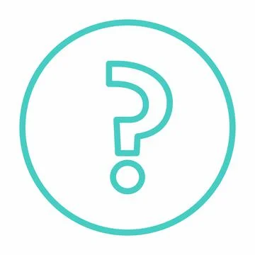 Question mark, FAQ sign, Help symbol, vector mark symbols light blue style. I Stock Illustration