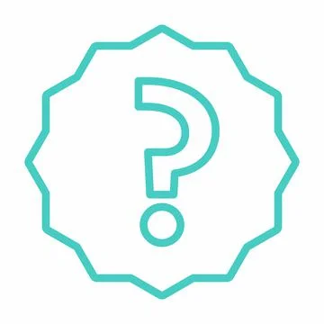 Question mark, FAQ sign, Help symbol, vector mark symbols light blue style. I Stock Illustration