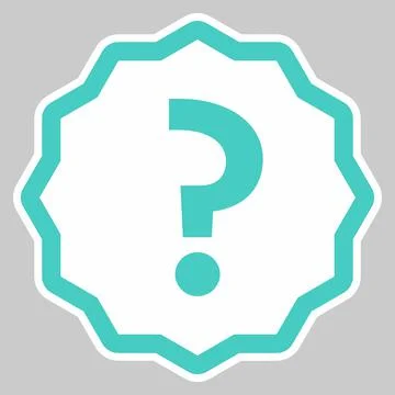 Question mark, FAQ sign, Help symbol, vector mark symbols light blue style. I Stock Illustration