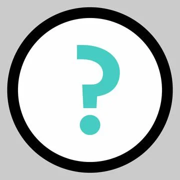 Question mark, FAQ sign, Help symbol, vector mark symbols light blue style. I Stock Illustration