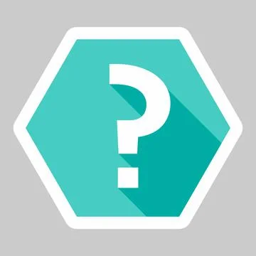 Question mark, FAQ sign, Help symbol, vector mark symbols light blue style. W Stock Illustration