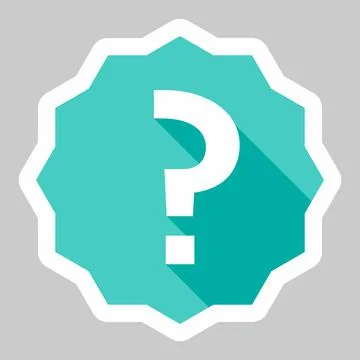 Question mark, FAQ sign, Help symbol, vector mark symbols light blue style. W Stock Illustration