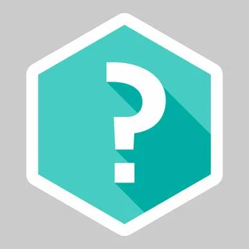 Question mark, FAQ sign, Help symbol, vector mark symbols light blue style. W Stock Illustration