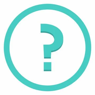 Question mark, FAQ sign, Help symbol, vector mark symbols light blue style. I Stock Illustration