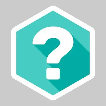 Question mark, FAQ sign, Help symbol, vector mark symbols light blue style. W Stock Illustration