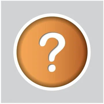 Question mark flat design. Stock Illustration