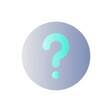 Question mark flat gradient color ui icon Illustrazione stock