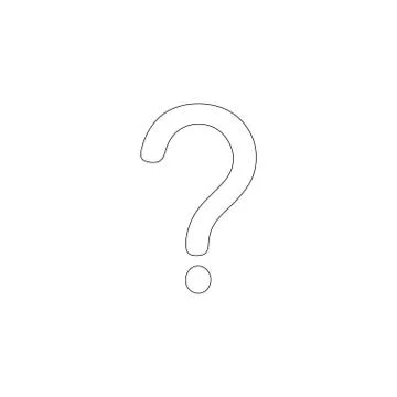 Question mark. flat vector icon Stock Illustration