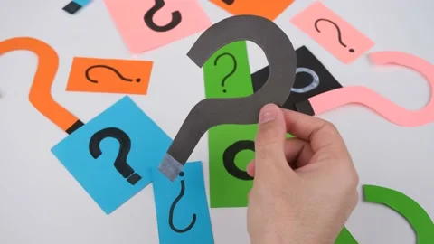 Question mark Stock Footage 237806564