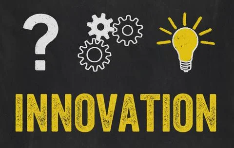 Question Mark, Gears, Light Bulb Concept - Innovation Question Mark, Gears... Stockfoto's
