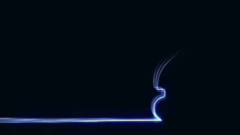 Question mark from gears with streaks Video stock 84909143