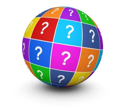 Question Mark Globe Concept Illustrazione stock