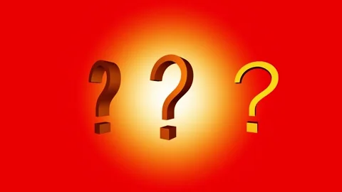 Question mark on gradient red background. mock-up of interrogation point. 3.. Stock Footage 293486465