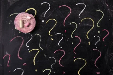 Question mark Graphical representation of the point of application, writte... 写真素材