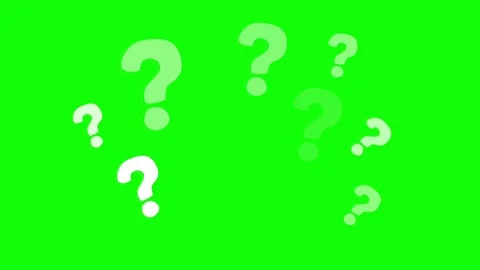 Question Mark green background. 4K Stock Footage 251559985