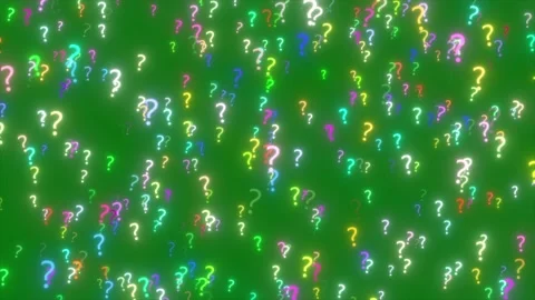 Question Mark On Green Screen Background... | Stock Video | Pond5