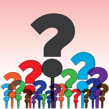 Question mark in group Illustrazione stock