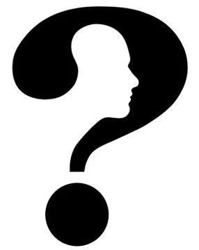 The question mark head Stock Illustration