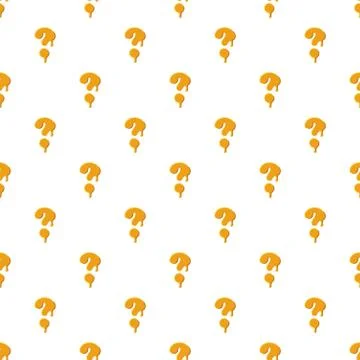 Question mark from honey pattern Stockillustratie