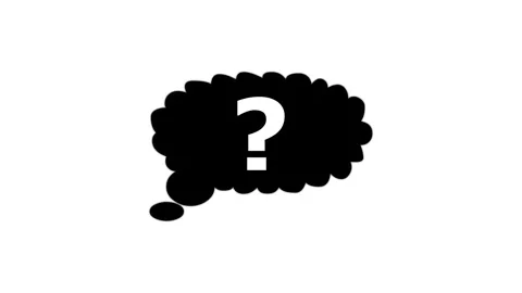 Question mark icon and Questioning problem concept icon animated video Stock Footage 308241612