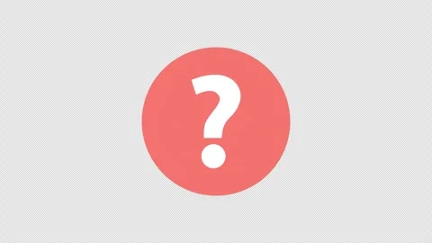 Question mark icon animation. Stock Footage 240936129