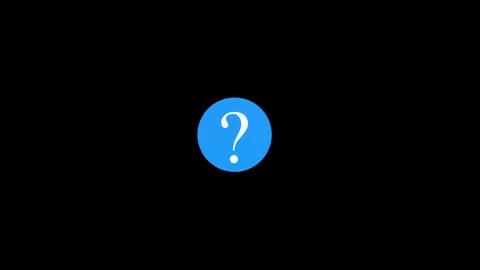 Question Mark Icon Animation, Question mark sign animation Stock Footage 288921370