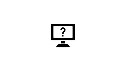Question mark icon. computer icon with question mark. Stock Footage 277493236