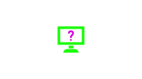 Question mark icon. computer icon with question mark. Stock Footage 277493287
