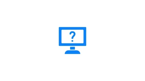 Question mark icon. computer icon with question mark. Stock Footage 277493291