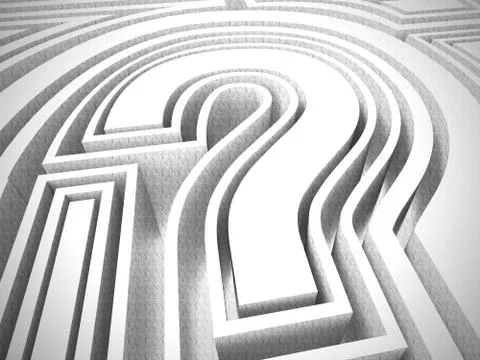 Question mark icon concept means problem needs solution or assistance require Illustrazione stock