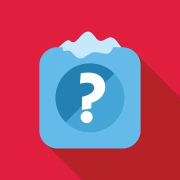 Question mark icon displaying confusion and uncertainty Stock Illustration