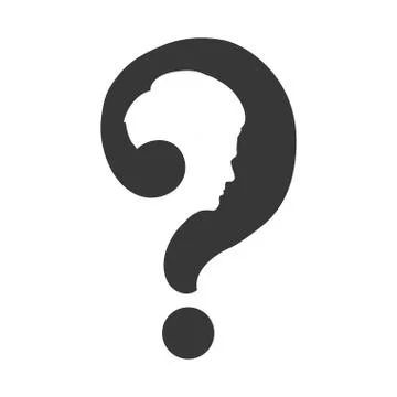 Question mark icon. Doubt design. Vector graphic Stock Illustration