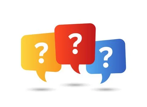 Question mark icon in flat style. Faq vector illustration on isolated backg.. 库存插图