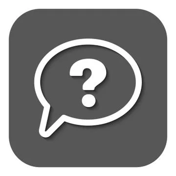The question mark icon. Help speech bubble イラスト素材