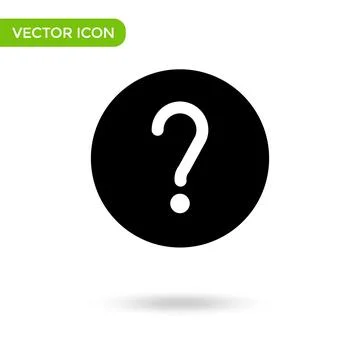 Question mark icon. minimal and creative icon isolated on white background. v Stock Illustration