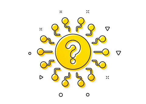 Question mark icon. Quiz chat bubble sign. Vector 스톡 일러스트
