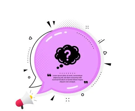 Question mark icon. Quiz chat bubble sign. Vector Stock Illustration