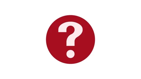 Red Color Question Mark Icon