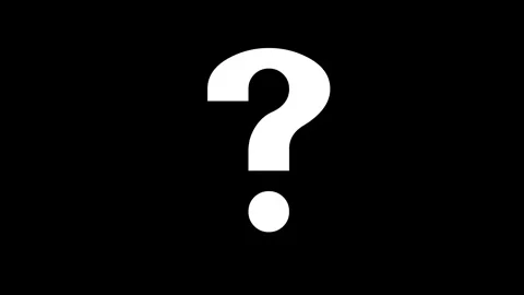 Question mark icon, sign, symbol and asking icon on black background. Stock Footage 293483217