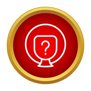 Question mark icon symbol for help and support Stock Illustration