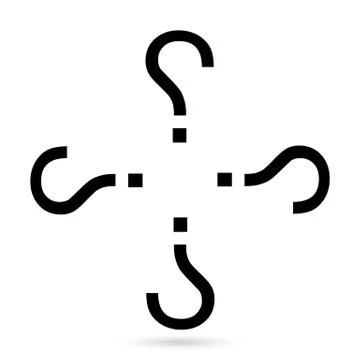 Question mark icon vector illustration on white background Stock Illustration