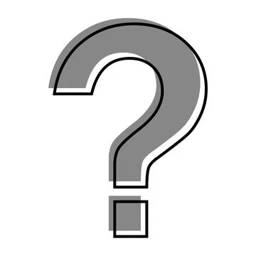Question mark icon. Vector illustration isolated on white background. Stock Illustration