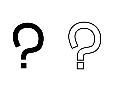 Question Mark Icon Vector Logo Template Stock Illustration