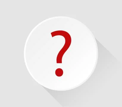 Question mark icon on white background Stock Illustration