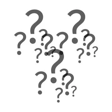 Question mark icons Stock Illustration