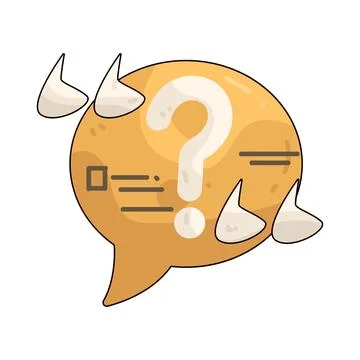 Question mark illustration Stock Illustration