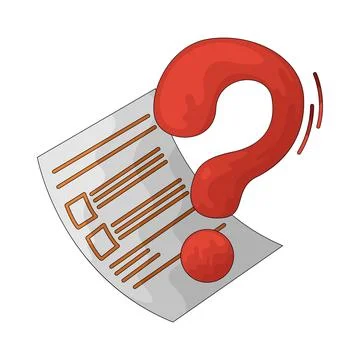 Question mark illustration Ilustração Stock