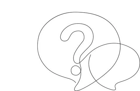 Question mark inside speech bubble Vector Stock Illustration