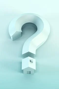 Question mark isolated 3d render Stock Illustration